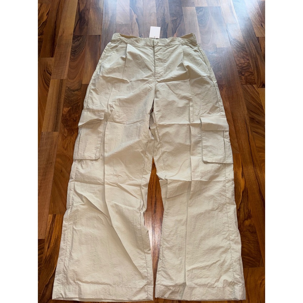 Wilo The Label Parachute Fly Cargo Pant Womens‎ Medium Clay NEW Wide Leg Nylon